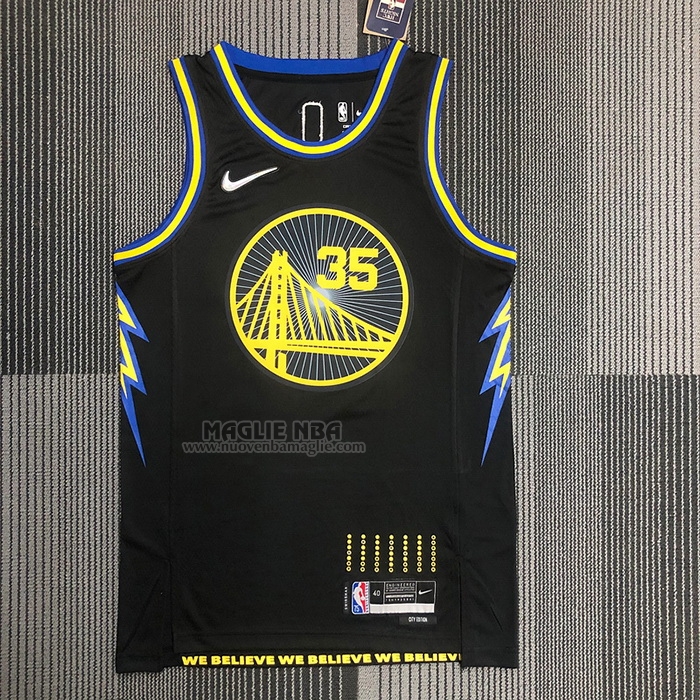 Maglia
 Kevin Durant NO 35 Golden State Warriors Citta
 2021-22 Nero
